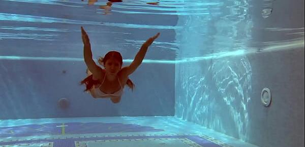  Hottest petite small tits teen Irina Russaka underwater